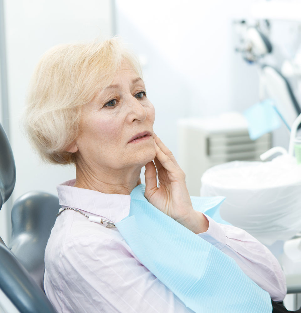 patient in need of dental in plants
